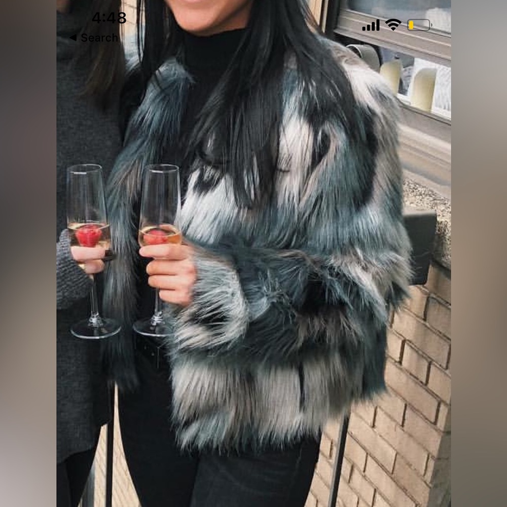MULTI COLOR FURRY JACKET